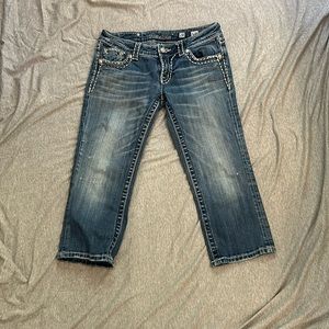 Miss Me jeans size 28 cropped